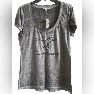 Express Gray Women’s Graphic Tee Medium
“Tailgates and Touchdowns.” NEW
